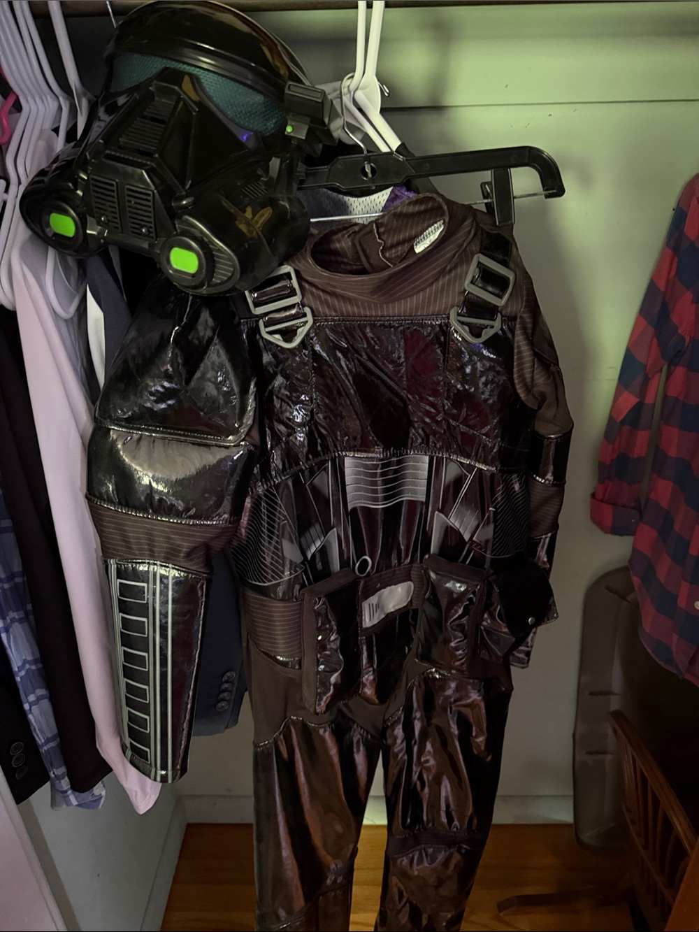 Kids Black Storm trooper  Costume with Mask